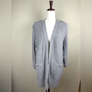 Talbots XLP cardigan with front pockets and button shoulder detail preowned